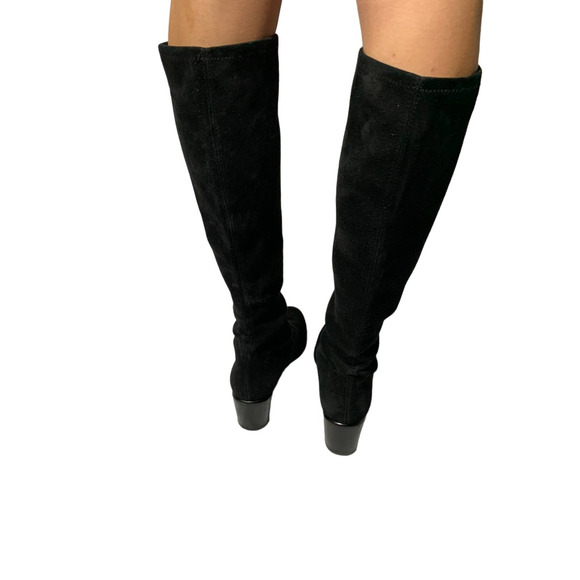 Stuart Weitzman Black Heeled Boots - Picture 4 of 8